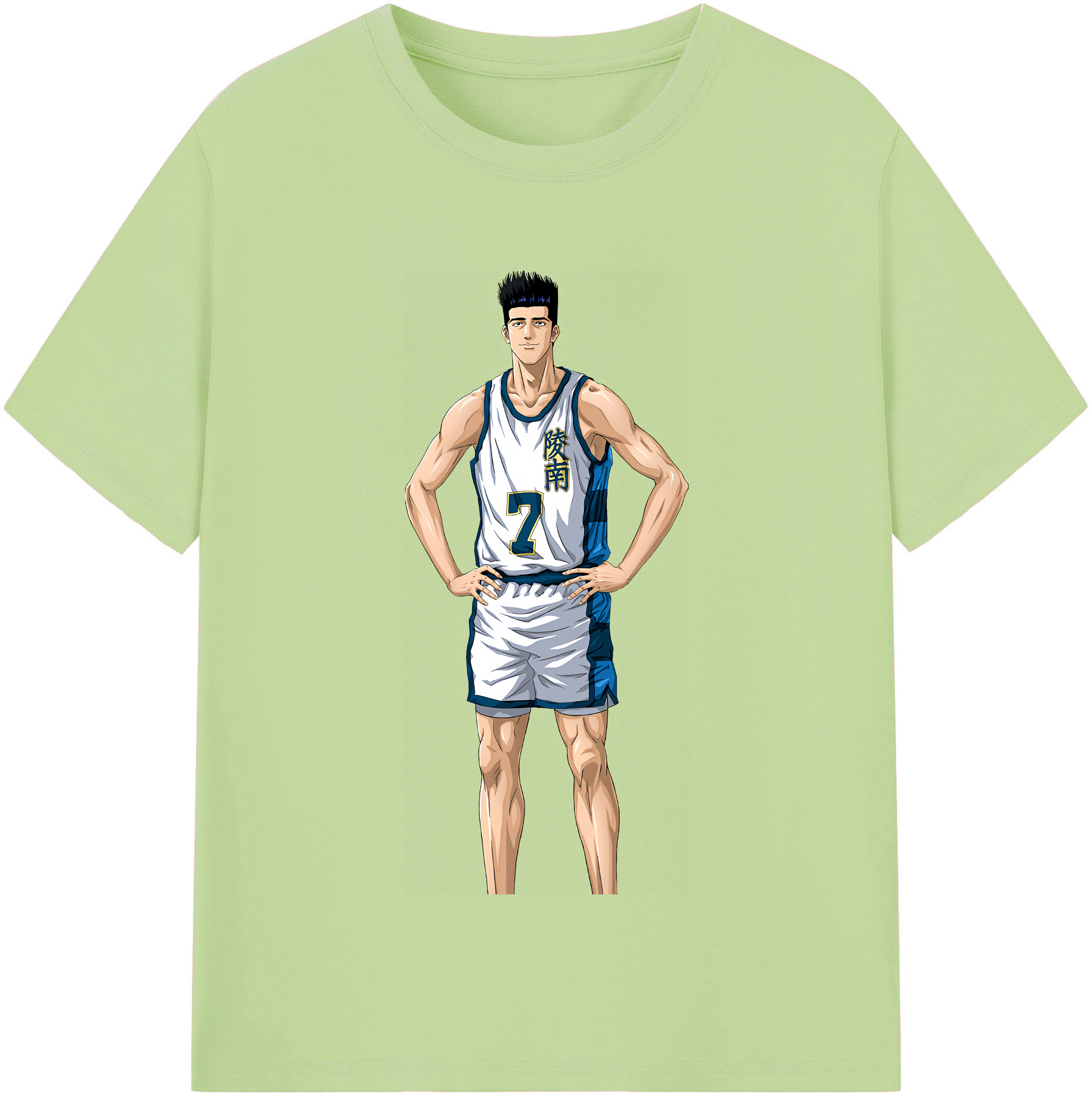SLAM DUNK／スラムダンク 綿100％半袖Tシャツ（フロントプリント）